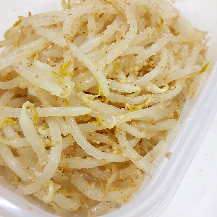 電子レンジもやし(^^)withたっぷり白ゴマ♪